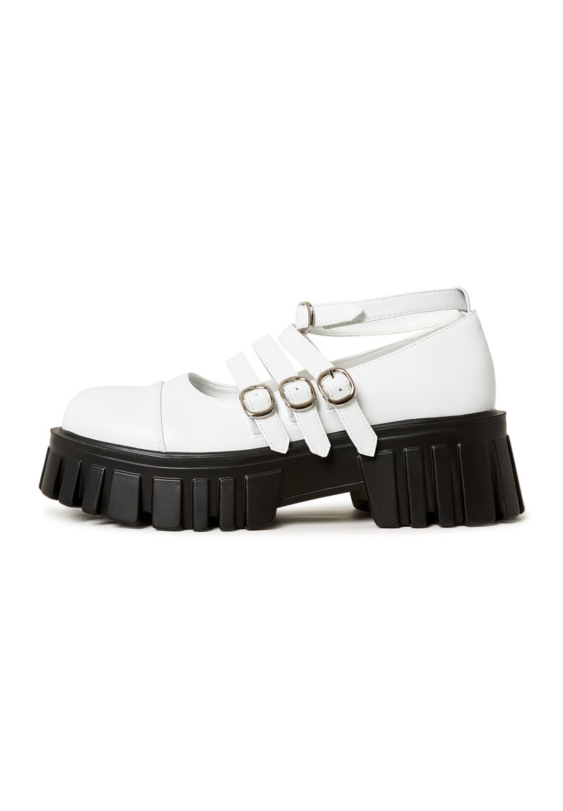 blingqueen Mary Jane Plateaupumps voor dames, hoge hakken met blokhak