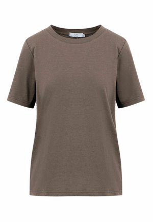 Coster Copenhagen, CC HEART DAMES TOPS REGULAR SHIRT. - Βασικό μπλουζάκι - dark mud