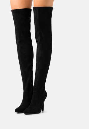Over-the-knee boots - black