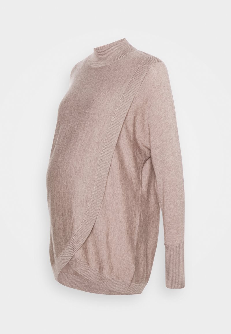 Seraphine Stickad tröja - brown