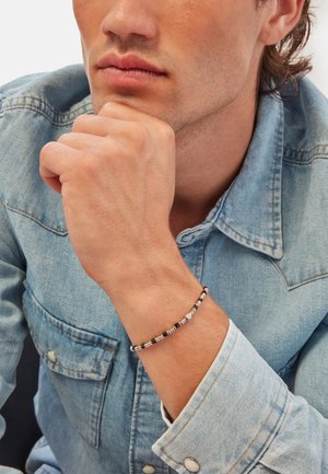 Breil PRIAM - Armbånd - black and silver coloured