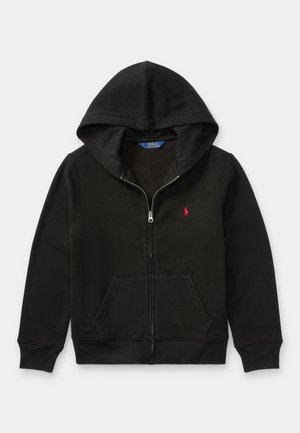 Polo Ralph Lauren COTTON BLEND FLEECE HOODIE - Športna jopa s kapuco na zadrgo - black