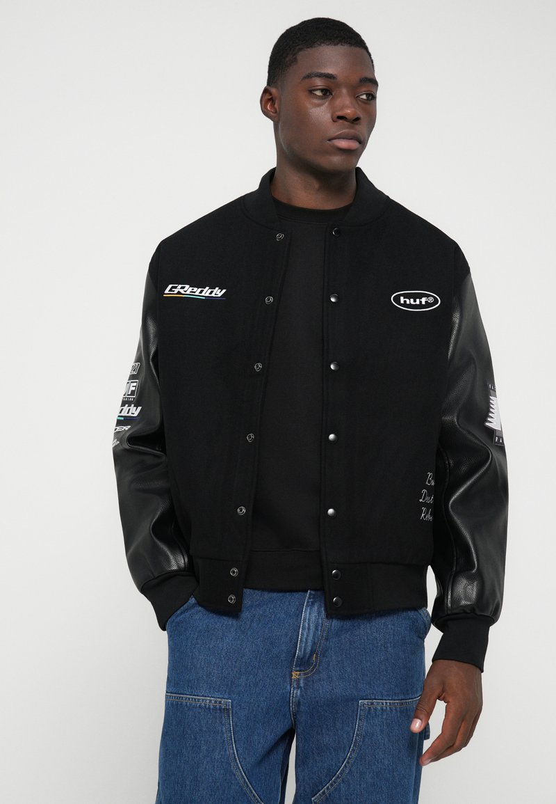 Giacca Bomber Varsitymazarine Blue Da Uomo | IT - Foto 14