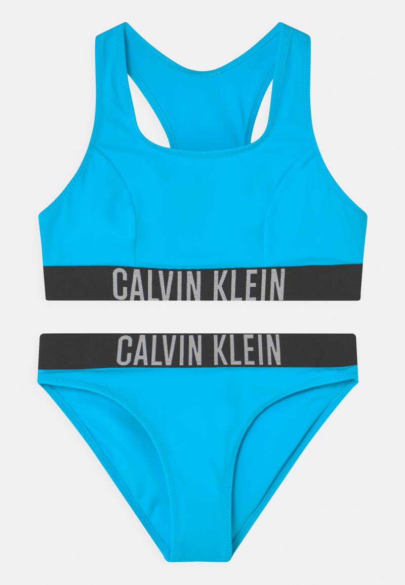 Calvin Klein Swimwear BRALETTE SET Bikini tropical waters/blau