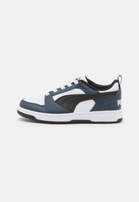 Puma - REBOUND V6 UNISEX - Sporta apavi - white/black/club navy Miniatūras attēls 1