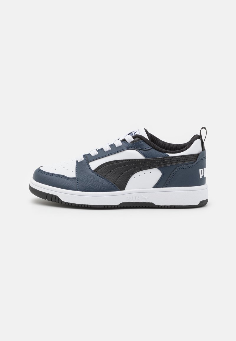 Puma - REBOUND V6 UNISEX - Trainers - white/black/club navy, Enlarge