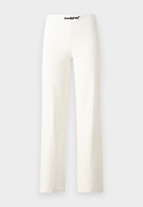 BASIC LOGO WOMAN WIDE LEG PANTS - Trousers - ecru4