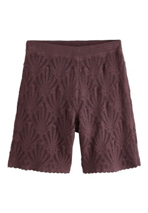 Next, REGULAR FIT-SHELL PATTERN BERMUDA KNEE - Shorts - chocolate brown