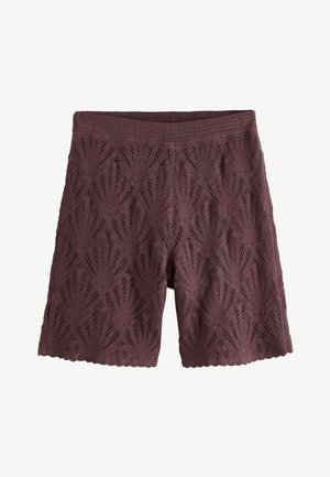 Next, REGULAR FIT-SHELL PATTERN BERMUDA KNEE - Shorts - chocolate brown