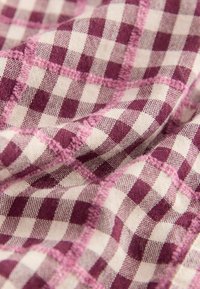 REGULAR FIT - COLLAR TIE WAIST - Rochie tip cămașă - red white check