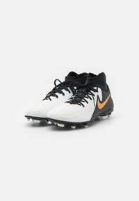 Nike Performance PHANTOM LUNA 2 CLUB FG/MG - Scarpe da calcio per terreni duri - white/black/metallic gold coin
