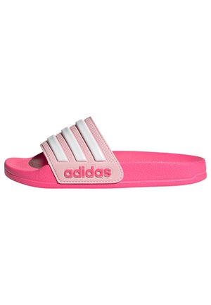 ADILETTE SHOWER UNISEX - Chanclas de baño - clear pink   cloud white   lucid pink