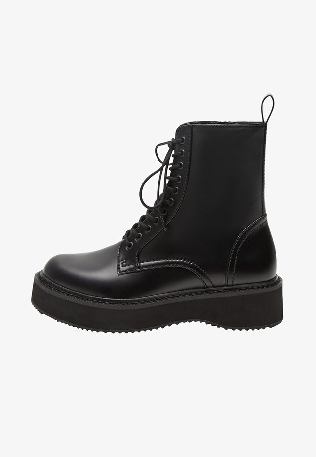 NICOLA - Platform ankle boots - schwarz