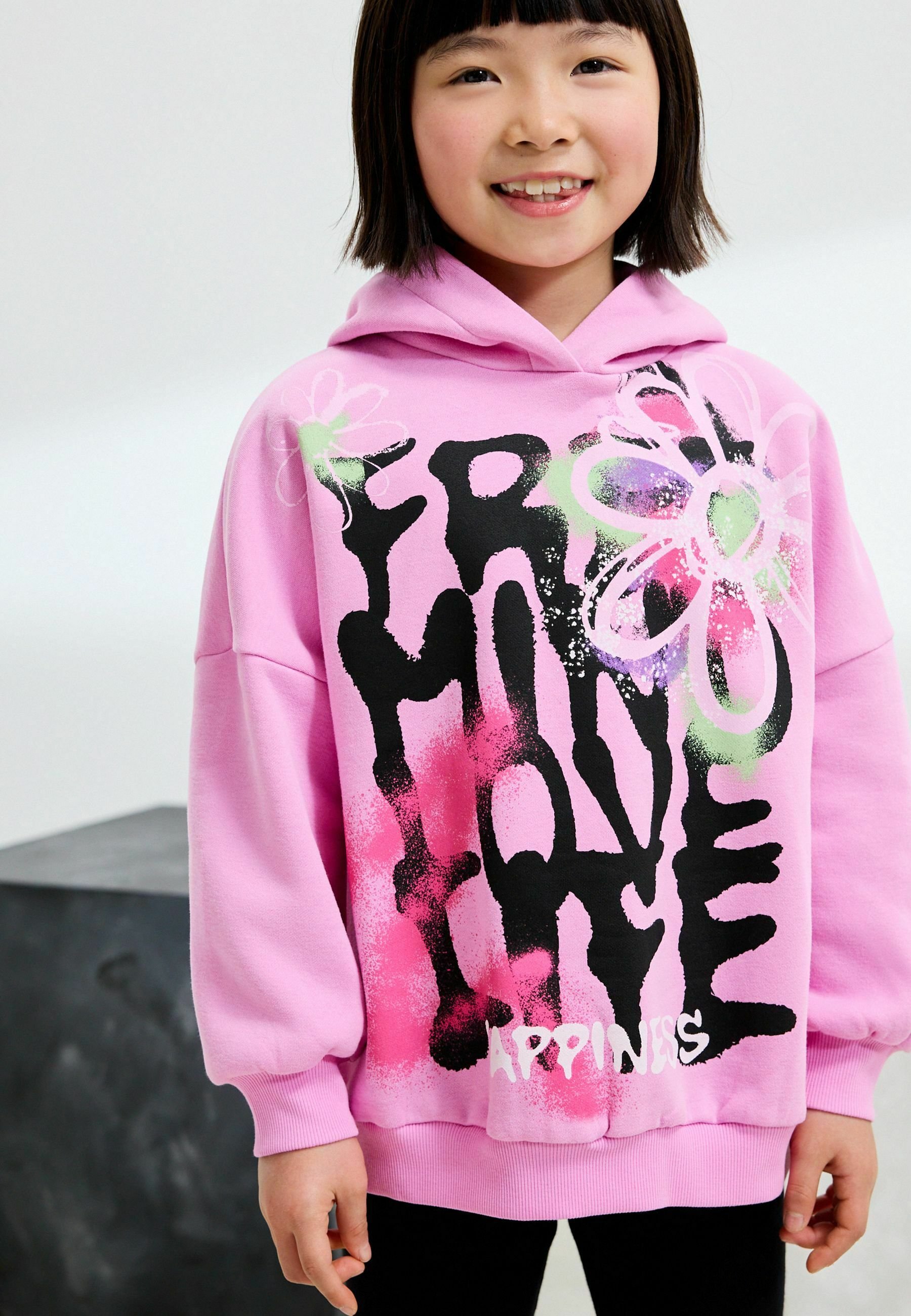 Next Sweat à capuche - pink graffiti/rose - ZALANDO.FR