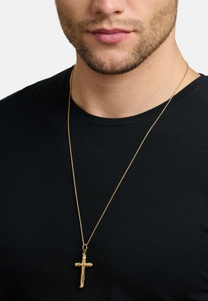 THOMAS SABO, ANHÄNGER KREUZ - Pendant - gelbgoldfarben