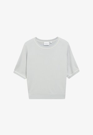comma, STRICKPULLOVER - T-shirt basic - hellgrau
