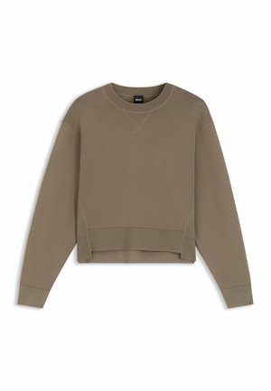 BOSS, Strickpullover - brown melange