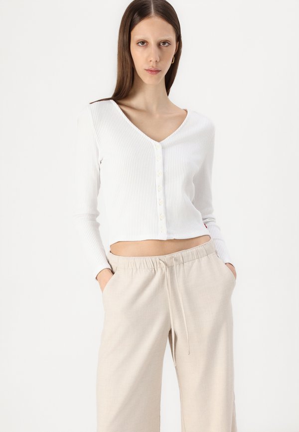 Adjustable-Rise Pull-On Wide-Leg Pants - Trousers - oatmeal4
