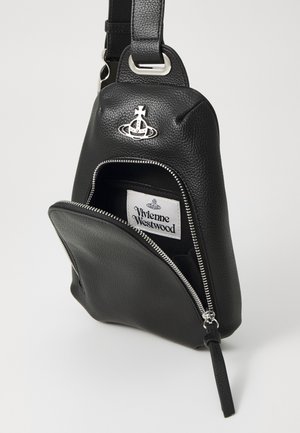 Vivienne Westwood SLING BAG UNISEX - Diržinis krepšelis - black