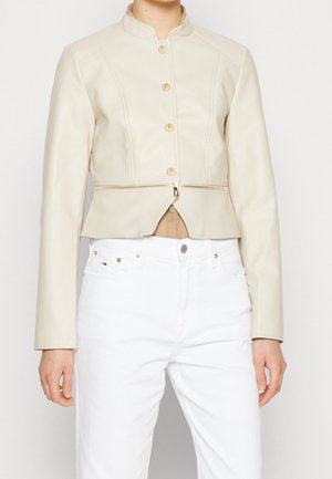 Imitatieleren jas - beige