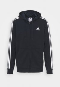ESSENTIALS 3 STRIPES FULL ZIP - Camisola com fecho - legend ink