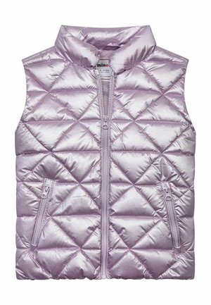 QUILTED FUNNEL NECK - Liivi - purple