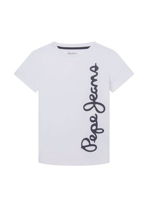 T-shirt med print - white