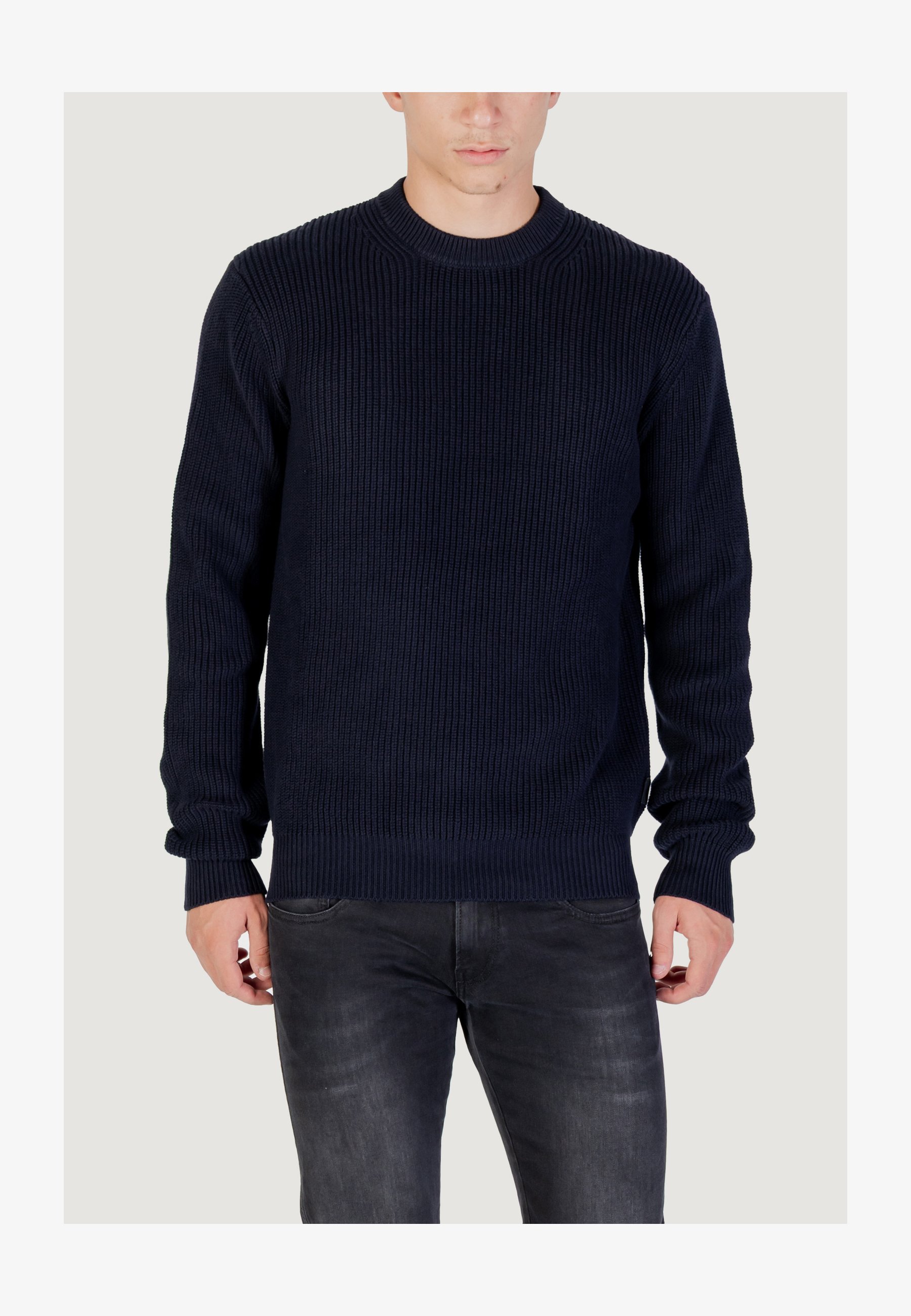 Maglione Uomo Replay – Relaxed Fit, Girocollo, Maglia Di Qualità, Lavaggio A Mano