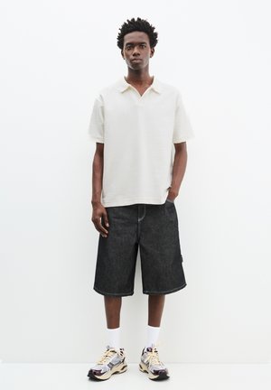 TEXTURED SHORT SLEEVE - Polo - white