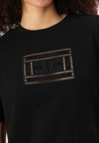 Elisabetta Franchi WOMEN - Tričko s potlačou - nero