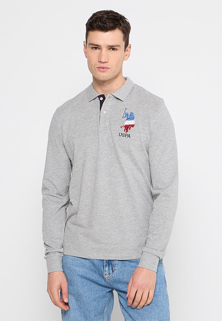 U.S. Polo Assn. Poloshirt lichtgrijs
