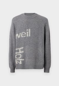 HAZA LOGO CREW UNISEX - Svetrík - grey mix