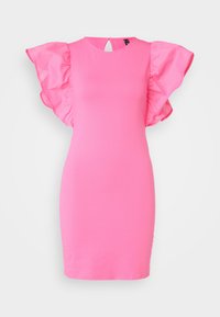 VMOLGA FLARED SLEEVE SHORT DRESS - Trikotāžas kleita - pink cosmos