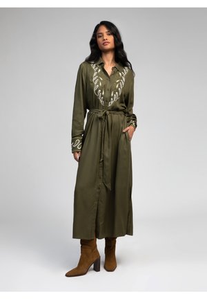 AN'GE Robe longue - olive