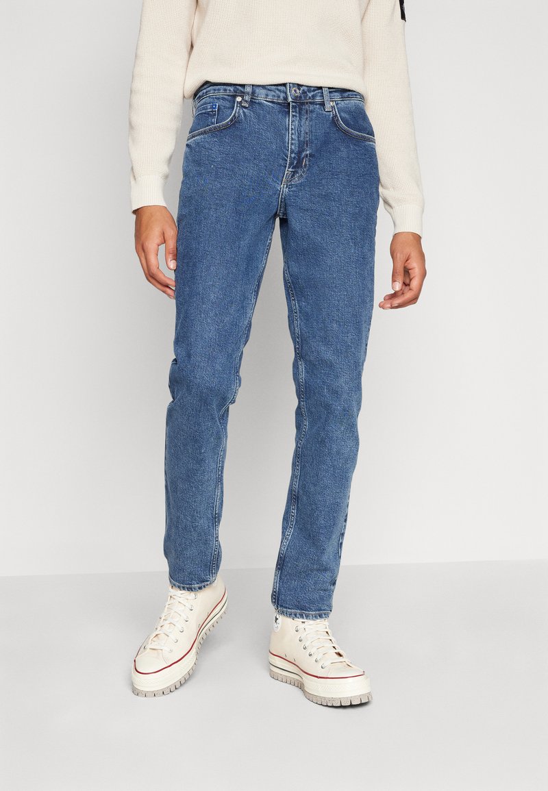 Karl Lagerfeld Jeans - SLIM DENIM - Pieguloša piegriezuma džinsi - acid dark blue, Palielināt