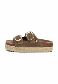 Mules de tacón - taupe