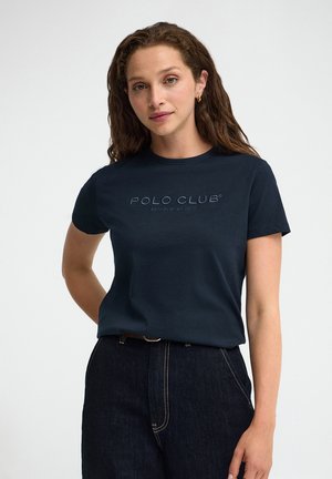 Polo Club, T-SHIRT WOMAN EST MINIMAL TITLE TSHIRT W IO SHORT SLEEVE REGULAR FIT - Camiseta estampada - navy