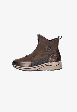 Rieker, RIEKER DAMES SNEAKER - Enkelkaarsjes - bruin
