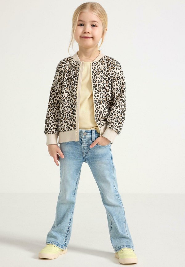 WITH ZIP - Sweatjacke - light beige