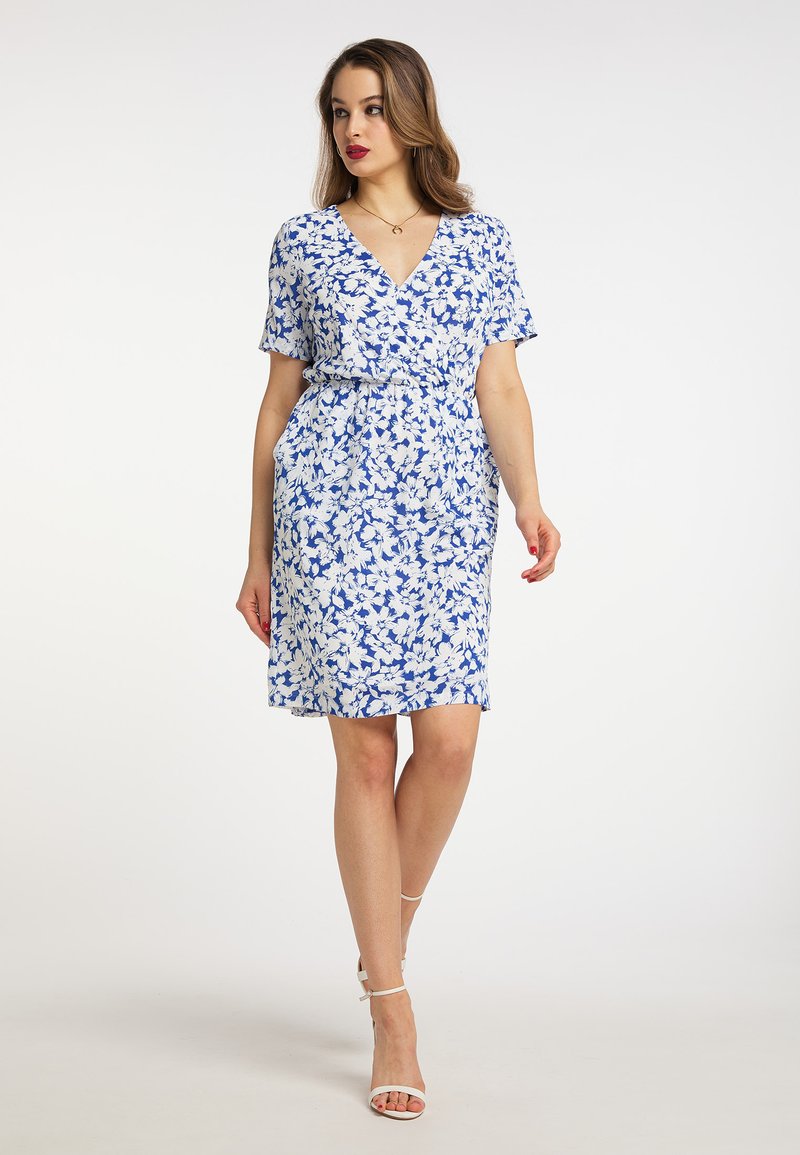 Damen Freizeitkleider | faina FAINA TYLIN Freizeitkleid blau / weiss/blau - SS67118 Damen Freizeitkleider | faina FAINA TYLIN Freizeitkleid blau / weiss/blau - SS67118