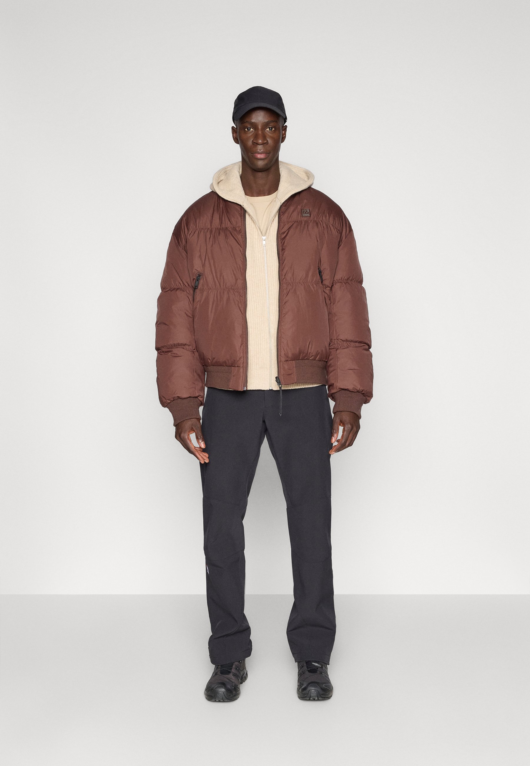 66 North DYNGJA BOMBER - Down jacket - blood bay/cognac - Zalando.ie