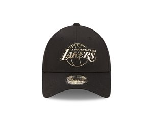 New Era FOIL LOGO 9FORTY® - Cap - LOS ANGELES LAKERS BLK