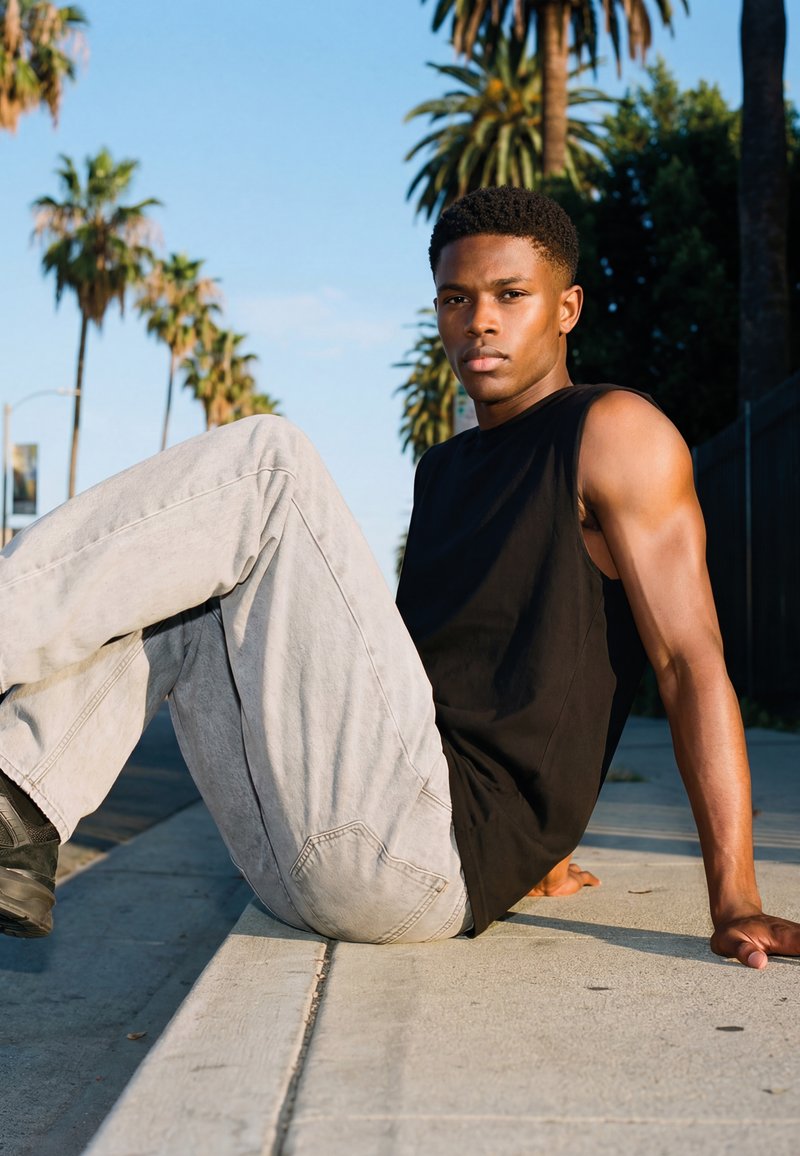Open Edge Sleeveless Tee | Urban Classics Canotta | EMP