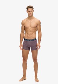 Superdry & Co 3 PACK - Calzoncillos bóxer cortos - nvy port stripe gry mrl feeder