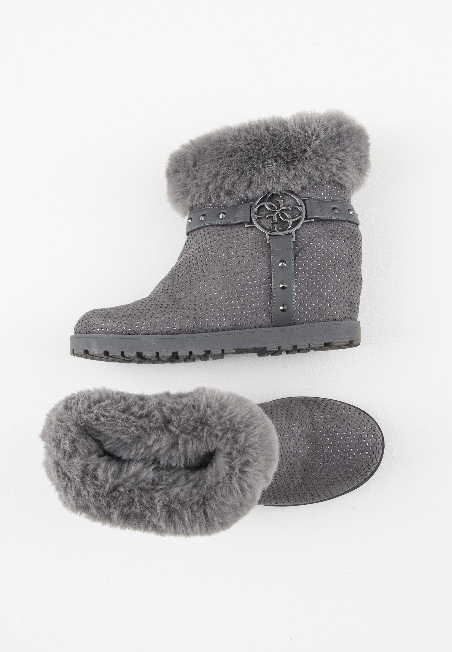 Guess Snowboots - gray/Grijs - Zalando.nl