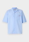 STRIPED LOGO BOWLING SHIRT - Marškiniai - light blue