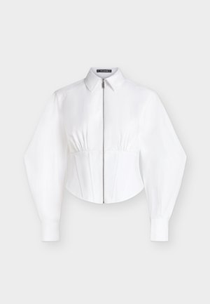 KARL LAGERFELD, CORSET POPLIN SHIRT - Blouse - white