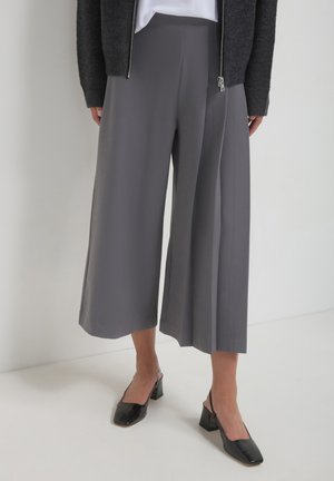 CULOTTE CON PIEGHE  - A-line skirt - grigio