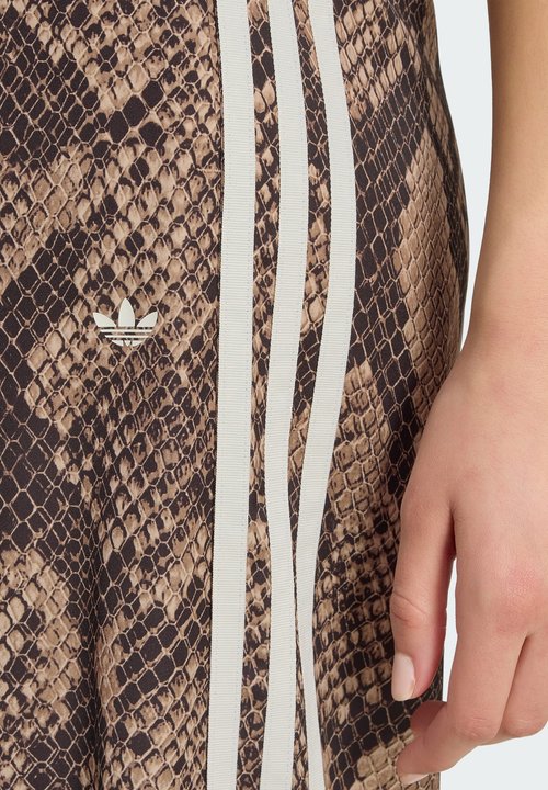 adidas Satin Snake Print Wide Leg Track Pant Asia Sizing 'Linen Magic Beige' (Women's) — foto 3