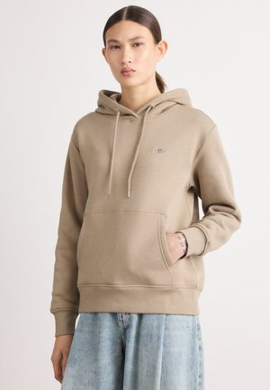 SHIELD HOODIE - Športni pulover - taupe beige